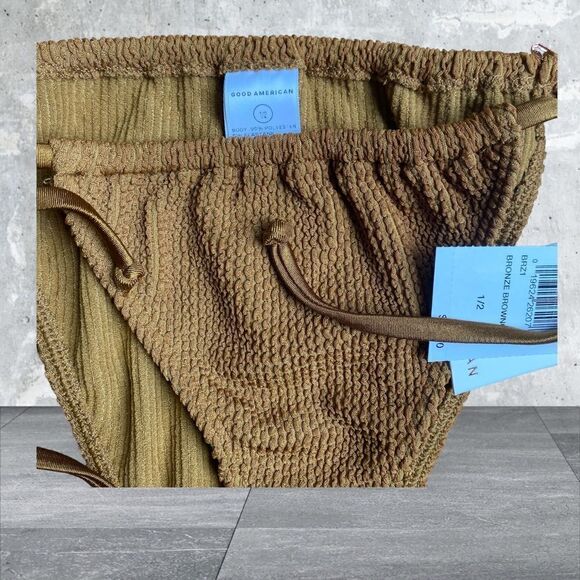 Good American Tiny Ties Bikini Bottom Size Medium NWT - Picture 3 of 7